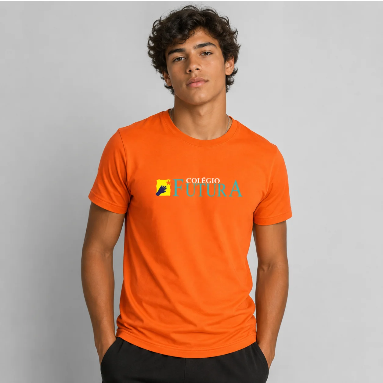 1_14 Camiseta Colégio Futura Laranja - Imagem 1