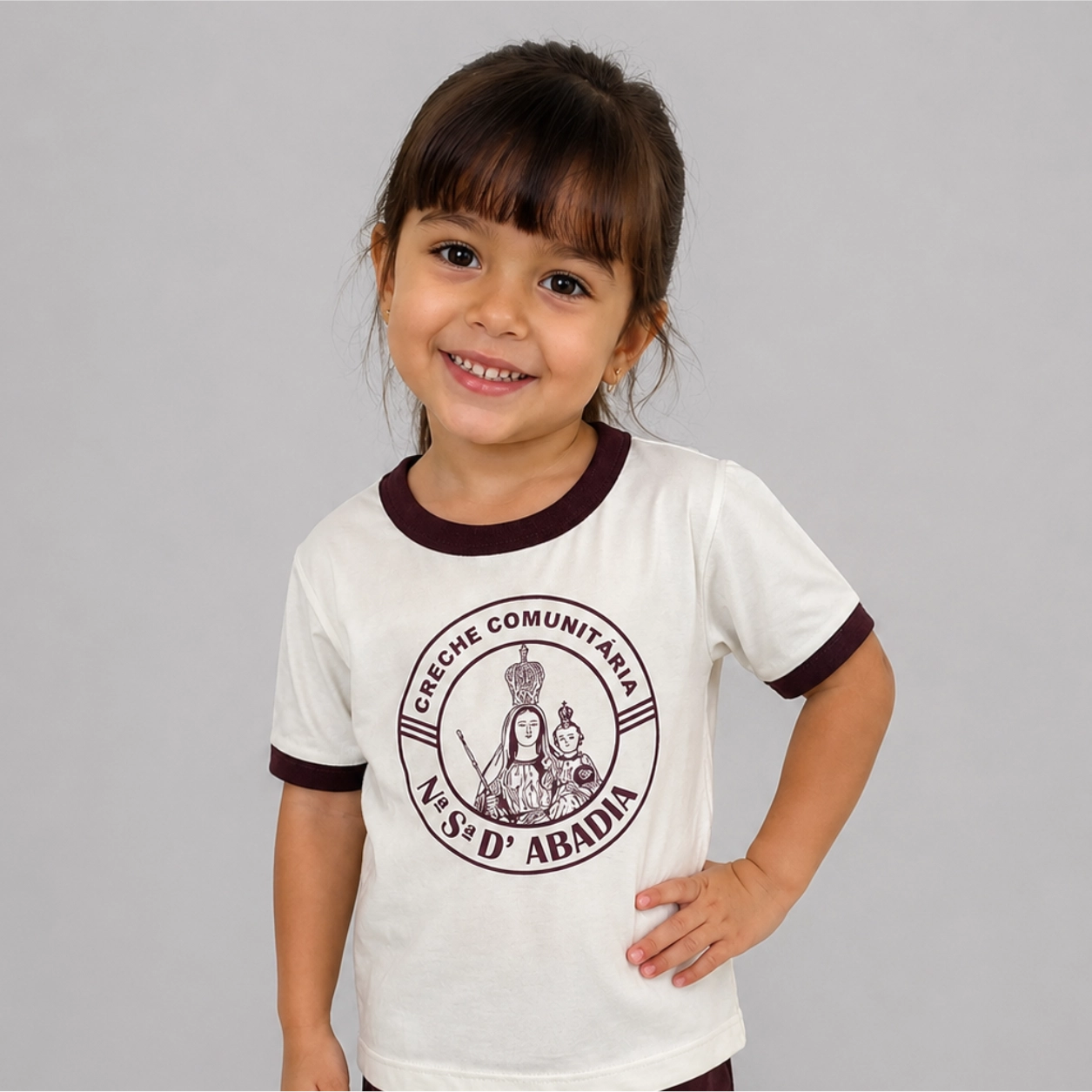 Artboard1 Camiseta Creche Comunitária Abadia - Imagem 1