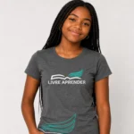 Camiseta Baby Look Cinza Livre Aprender