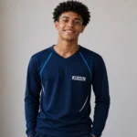 Camiseta Modelo Senai Gola V Manga Longa