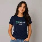 Camiseta Azul Criativa