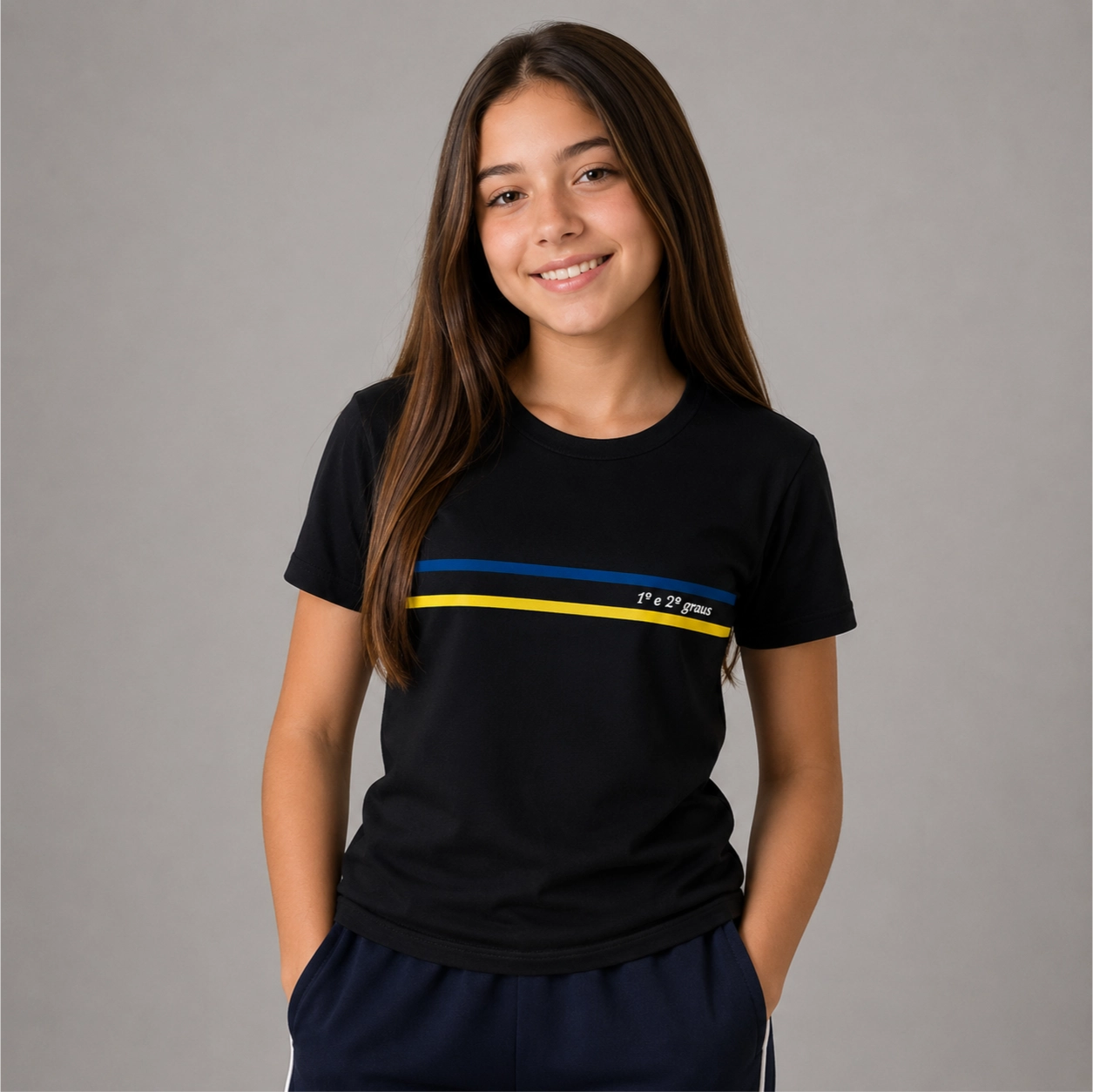 Artboard2_5 Camiseta Preta Escola Estadual Henrique Kruger - Imagem 1