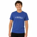 Camiseta Azul Gola Redonda Castelo Branco