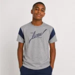 Camiseta Cinza Mescla Colégio Liceu