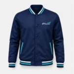 Jaqueta College com Ziper Baby Look Tactel com bordado Livre Aprender
