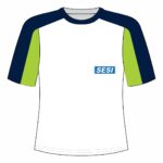 Camiseta Modelo Sesi Manga Raglan com Recorte