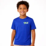 Camiseta Azul Gola Redonda ICBC Uberaba - Instituto de Cegos do Brasil Central