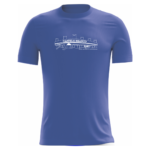 Camiseta Azul Gola Redonda Castelo Branco