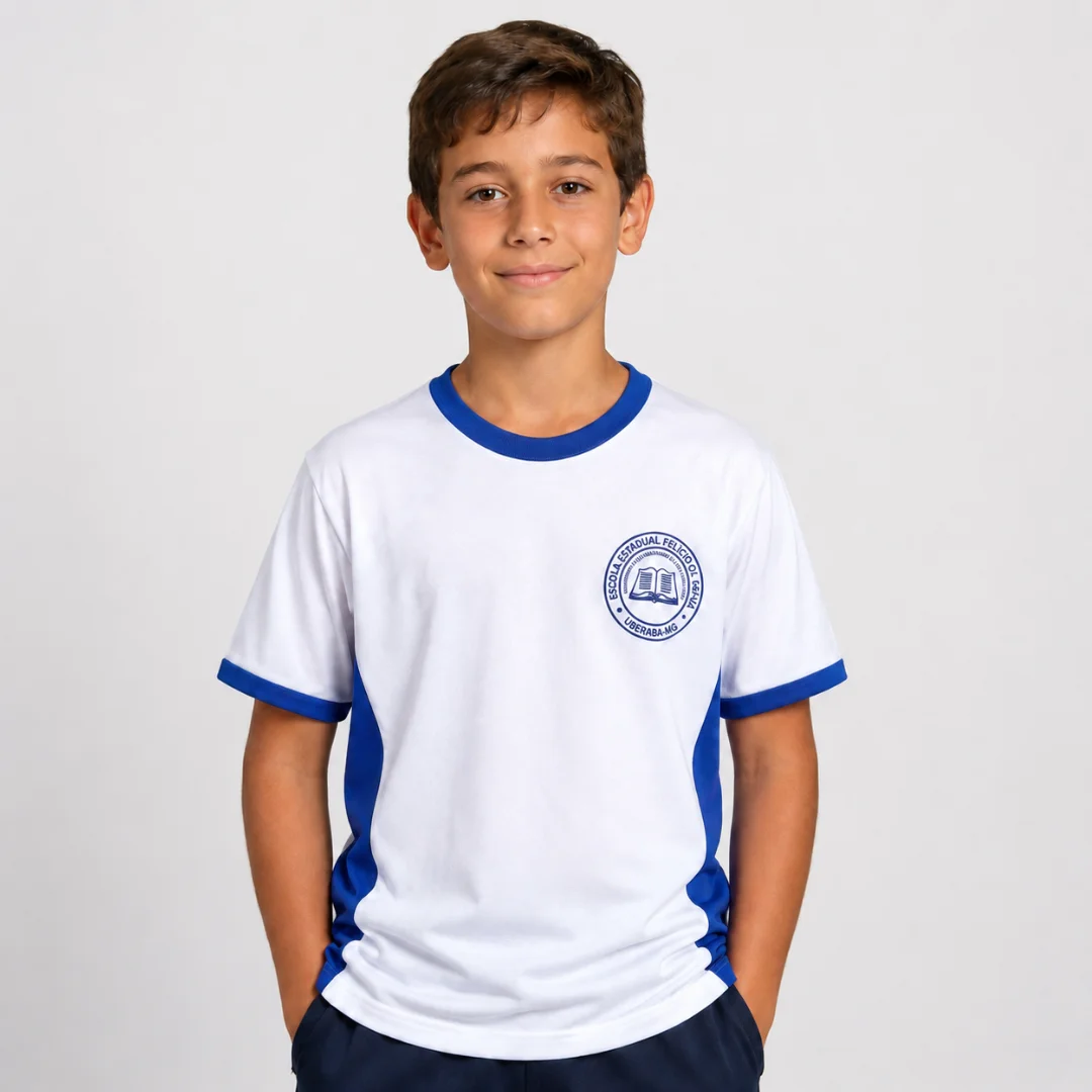 frente Camiseta Felício de Paiva Branca - Imagem 1