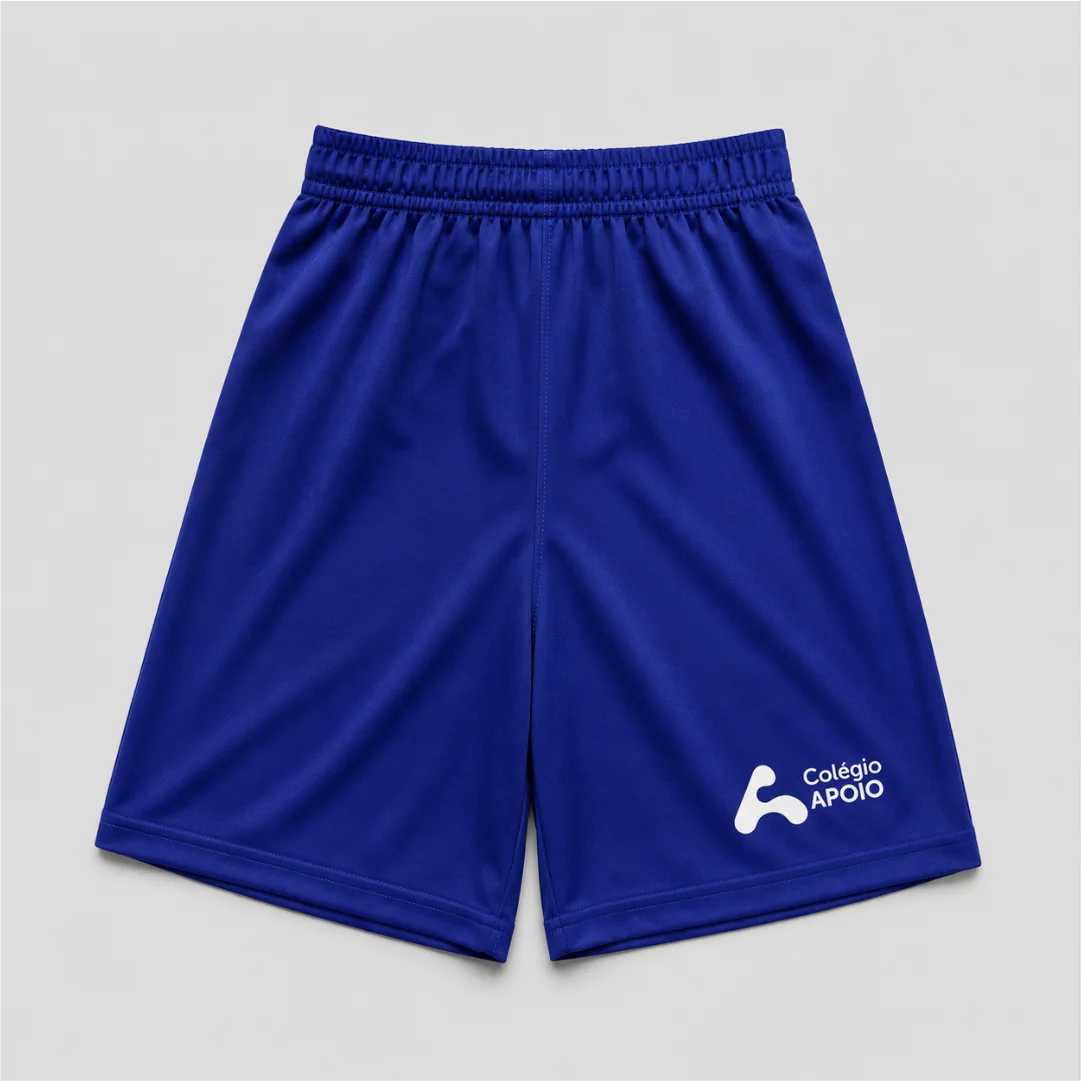 frente_2 Bermuda Masculino Dry Fit com Bordado Ed. Física Apoio - Imagem 1