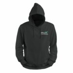 Moletom Capuz Cinza Escuro Unissex com bordado Livre Aprender